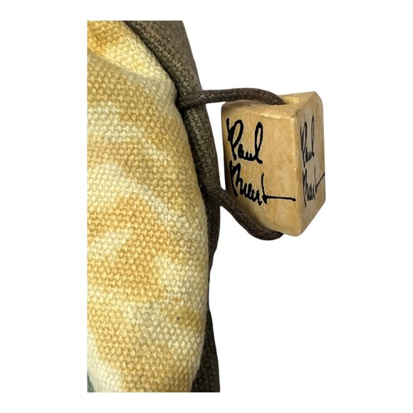 Paul Brent Tropical Canvas Tote Bag – Missing Zipper Pull – Palm Trees, Sailboat - Picture 2 of 5